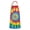 Colorful Tie Dye, variant on Green Yellow Dandelion Pattern Apron-Garden Aprons for Women with Pockets-Cotton Linen Waterproof Kitchen Cooking Gardening Aprons Adjustable for Kitchen,Cooking,BBQ and Salon 33x27 Inch
