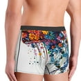 thumbnail image 5 of Daiia Colorful Floral Jellyfish Men's Underwear Boxer Briefs, Cotton Stretch Moisture-Wicking Underwear-Large, 5 of 9