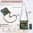thumbnail image 7 of HELLHERO Adjustable Strap Ladies Shoulder Bag for Dating Everyday, Water-Resistant Spacious PU Crossbody Bag, Geometric, 7 of 7