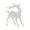 White, variant on 4.7" Glitter Flocked Reindeer Figurine – Christmas Tree Ornament, Holiday Table Decor, Festive Xmas Deer Statue, Sparkling Home Decoration, Winter Holiday Mantel & Shelf Accent (Coffee Brown)