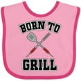 thumbnail image 3 of Inktastic Bbq Born to Grill Boys or Girls Baby Bib, 3 of 4