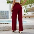 thumbnail image 5 of Stephy Women's New Thin Elastic Loose Large Size Korean Version of Everything Long Trousers Casual Trousers Haren, Black, L, 5 of 9