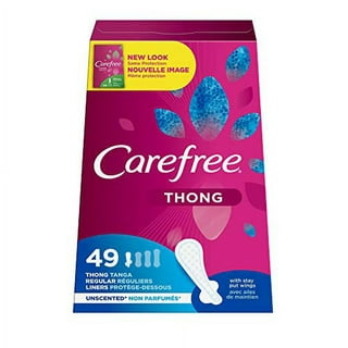 Carefree Thong Pantiliners-Unscented-49 ct (Pack of 3) 