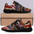 thumbnail image 3 of Boxer Dog Wrapped In Glory American Flag Shoes Women's Fashion Sneakers Tennis Running Shoes for Men Women Black Size 11.5, 3 of 7
