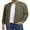 05-Army Green, variant on Men's Casual Varsity Jacket Vintage Suede Bomber Jackets Lightweight Outerwear Coat Army Green L