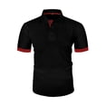 thumbnail image 3 of Polo Shirts for Men Short Sleeve Collared Golf Polos Mesh Ice Silk Color Blocked T-Shirt, 3 of 8