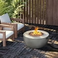 thumbnail image 2 of Teamson Home Foyer au Gaz Propane Rond pour l'Extérieur de 36 Pouces, avec Base en Faux Béton, Gris, 2 of 6
