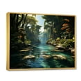 thumbnail image 2 of Designart "Tropical Oasis in the Dominican II" Landscapes Floater Framed Wall Art Living Room, 2 of 7