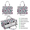 thumbnail image 2 of Large Capacity Tote Bag,White and Colorful Of Leopard Print Handbag Fashion Luxury Tote Bag,15.7"x13"x 5.1" Inches,Laptop Compatible, 2 of 6