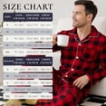 thumbnail image 4 of Vulcanodon Mens Flannel Plaid Pajama Set，Long Pajamas Warm Lightweight Pjs Set with Pockets(Red-black Plaid, Large), 4 of 7