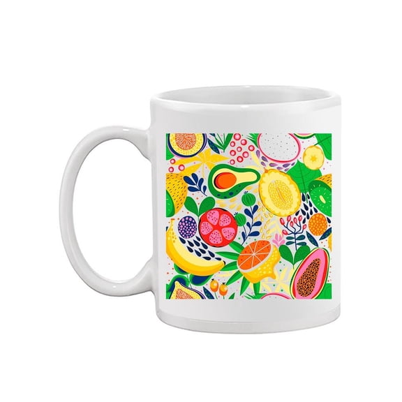 Colorful Tropical Fruits Mug Unisex's -Image by Shutterstock