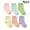 F, variant on FLMEI 6-Pair Baby Toddler Cotton Socks Boys Girls Non-slip Socks Solid Color Ankle Socks for Kids 0-7 Years