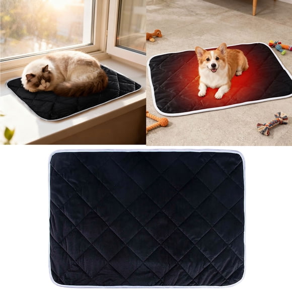 BotaniNest Heated Cat Bed Heating Pad Extra Warm Thermal Pad For Indoor Outdoor Heating Pads For Cats Heated Bed Home Easy To Clean