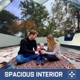 thumbnail image 3 of Camping Tent, 4 Person Dome Tents for Camping with Rainfly, Waterproof Clip Easy Setup Portable Family Tent with Mesh Windows, 20% More Headroom Backpacking Tents for Camping & Hiking, 3 of 9