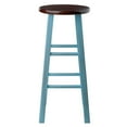 thumbnail image 4 of Ivy 29" Bar Stool Rustic Light Blue w/ Walnut Seat, 4 of 6