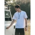 thumbnail image 2 of SIMWOOD 2023 novedad de verano 250g 100% camiseta de tela de algodón para hombre de alta calidad de Color sólido de manga larga camisetas sueltas de gran tamaño Tan Jianjun unisex, 2 of 2