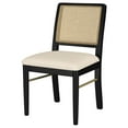 thumbnail image 5 of Arini Rattan Cane Dining Side Chair Black (Set of 2), 5 of 13