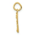 thumbnail image 2 of Finest Gold 14K Yellow Gold Small Brushed Diamond-Cut Number 3 Charm, 2 of 4