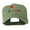 Olive, variant on USA State Vermont Red Clover Embroidery Cap - Black OSFM