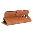 thumbnail image 4 of Pour LG K40S Étui en Cuir PU à Rabat avec Fentes pour Cartes Support Pliant Folio Marron, 4 of 5