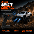 thumbnail image 4 of JoyStone RC Car for Kids, 2.4GHz Remote Control Car with LED Lights, Off-Road Monster Truck with 4 Traffic Cones, Up to 30 Minutes of Playtime, RC Toy for Boys and Girls, 4 of 9
