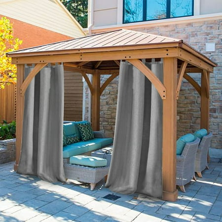 Hg Mart Privacy Outdoor Single Window Curtain Panel 50x96 Inch For Hg Mart Privacy Outdoor Single Window Curtain Panel 50x96 Inch For Porch Patio Treatment