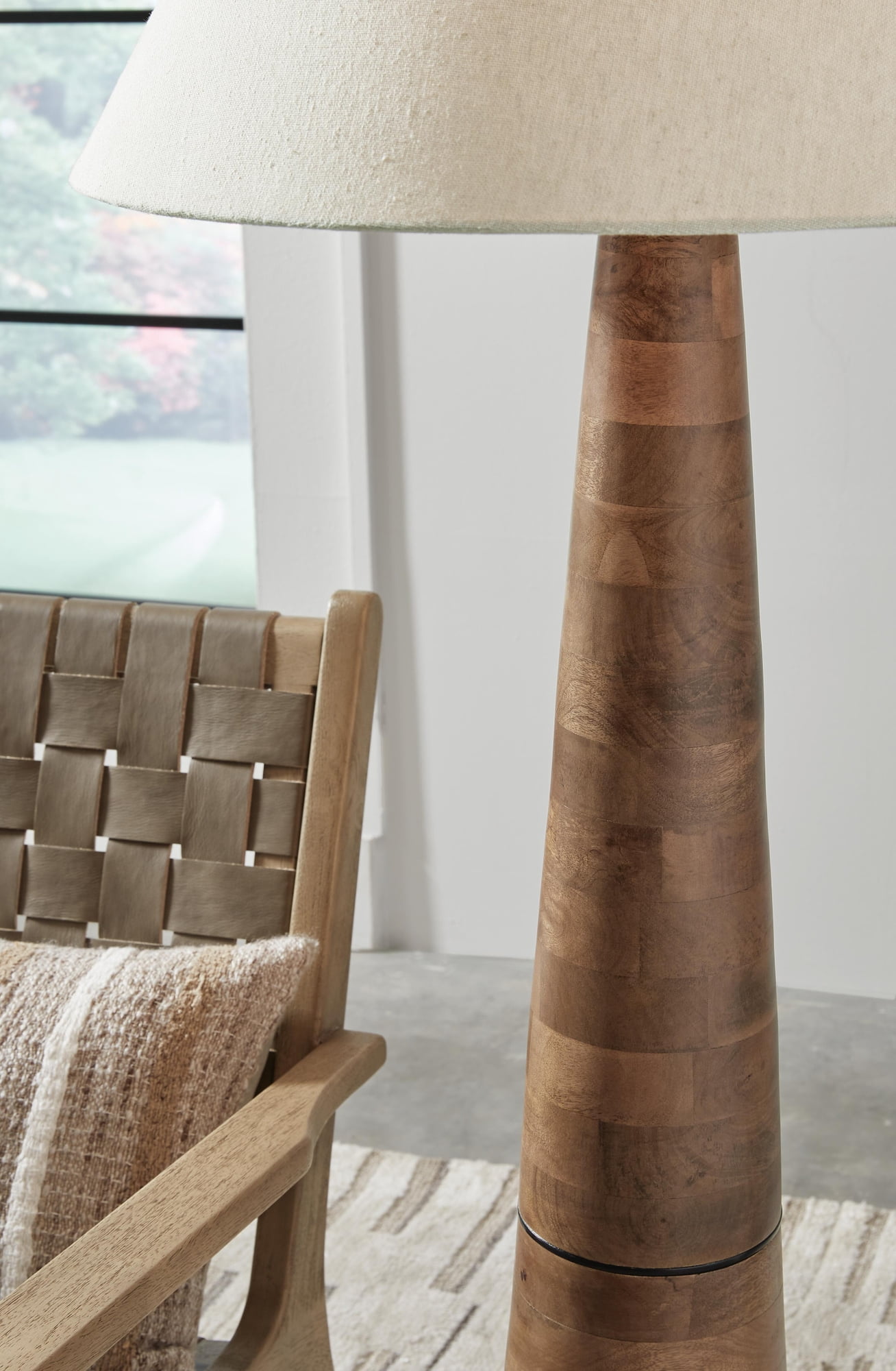 Signature Design by Ashley Danset Wood Based Floor Lamp