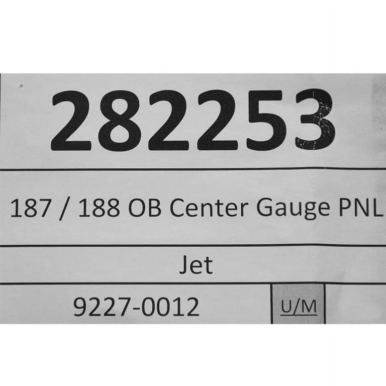 Hurricane Boat Blank Gauge Panel 413888  SunDeck 187 / 188 / 201 Gray 