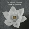 thumbnail image 6 of Milue Lotus Flowers Incense Stick Holder Household Decor Ornament Accessory, 6 of 16