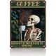 thumbnail image 1 of Funny Metal Tin Signs Skull Coffee Because Murder Is Wrong Vintage Metal Sign Retro Wall Decor for Home Bar Pub Man Cave 8×12 Inch, 1 of 5