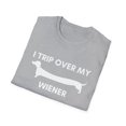 thumbnail image 2 of I Trip Over my Wiener Tshirt Funny Mens Graphic tees Dog Puppy Shirts, 2 of 4