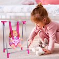 thumbnail image 6 of kjfeif Anxiety Relief Doll Toy , Accessories , Nursery Stroller Dining Chair Rocking Chair Swing for Dolls , Foldable & Lightweight Kids Baby Stroller Toy（Not Include Doll） , Collectible Toy, 6 of 7