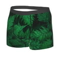 thumbnail image 2 of Kll Green Leave Fern Men'S Cotton Boxer Briefs Underwear-Small, 2 of 9