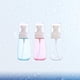 thumbnail image 4 of 3 botellas de spray vacías de 100 ml con bomba a presión, envases portátiles para protección solar (transparentes, azules y rosas)., 4 of 6