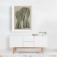 thumbnail image 2 of Abstract Kiss - Mixed Media Abstract Minimalist Geometric Modern Art Mid-Century Modern Nature Line Art White Framed Wall Art Print 6 x 8 inches, 2 of 3
