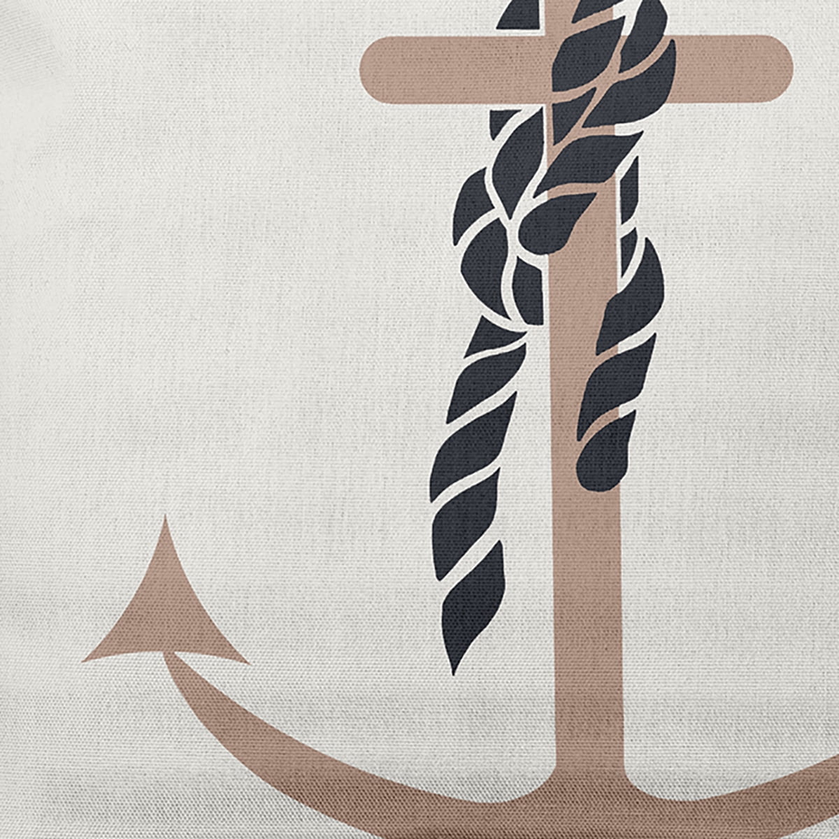 Simply Daisy 14" x 20" Anchor and Rope Nautical Decorative Indoor Pillow