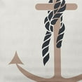 thumbnail image 2 of Simply Daisy 16" x 16" Anchor and Rope Nautical Indoor/Outdoor Throw Pillow, 2 of 3