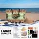thumbnail image 5 of Fotbe Retro Cover For Coffee Bolsa de Viaje para Playa - Resistente al Agua, Bolsa Tote de Gran Capacidad y Ligera con 7 Bolsillos para Mujeres y Hombres, 5 of 7