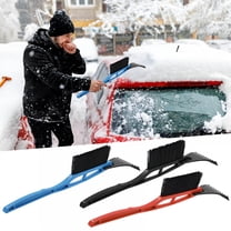 MELIVO 20 inch Car Snow Scraper and Brush - Detachable Snow Plow for Cars, Trucks, SUVs - Heavy Duty Frost Snow Shovel Removal for Car Windshield Window - Black