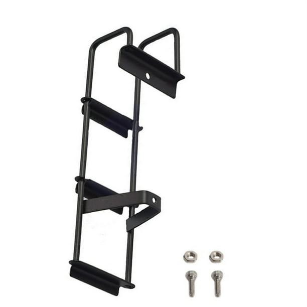 Escalera de carruaje escaleras de acero inoxidable escaleras modificadas Decoración exterior 1/14 Reemplazo de camión de control remoto para Tamiya seitruly FN001267-00