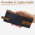 thumbnail image 6 of Unique Bargains Canvas Aesthetic Pen Bag Organizer Blue, 6 of 6