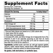 Nordic Naturals Arctic Cod Liver Oil Softgels, 750 Mg, Lemon, Non-GMO 90 Ct