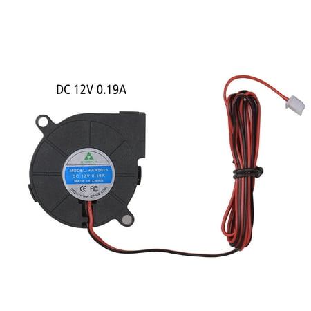 5015 Brushless Cooling Blower Fan DC 12V 0.19A Turbo Small Fan Ultra-Quiet Oil Bearing 6500RPM Size 50 * 50 * 15mm for DIY 3D (Best Fax Printer 2019)