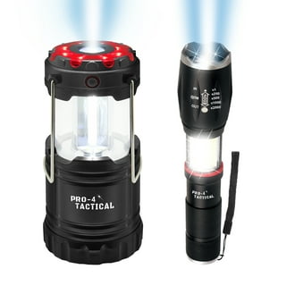 Sakeen - Survival Mini Tactical LED Flashlights Camping Torch Light 300  Lumen Rechargeable in Red 