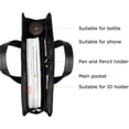 thumbnail image 5 of Black Oxford Handle Document Bag with Zipper Briefcase for Men File Tote Bag for Carrying Paper Files (Horizontal), 5 of 6