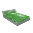 thumbnail image 2 of Ambesonne Nature Fitted Sheet & Pillow Sham Set, Sun with Tree Branches, Full, Green, 2 of 2