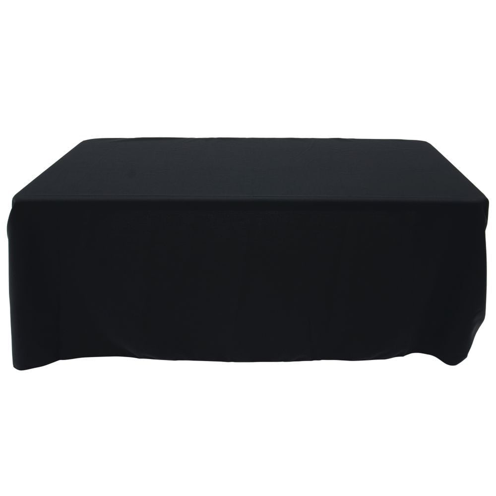 HUBERT® Tablecloth Rectangular Black Spun Polyester 5 Ft 60"W x 120"L