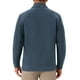 thumbnail image 3 of Chaqueta de felpa inspiradora para hombres, abrigo de invierno, con cuello alto, cremallera, suave, en color gris, 3 of 5