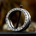 thumbnail image 3 of Mens Retro Viking Titanium Steel Ring Electroplated Antique Silver Finish Durable Japanese Korean Inspired Design, 3 of 8