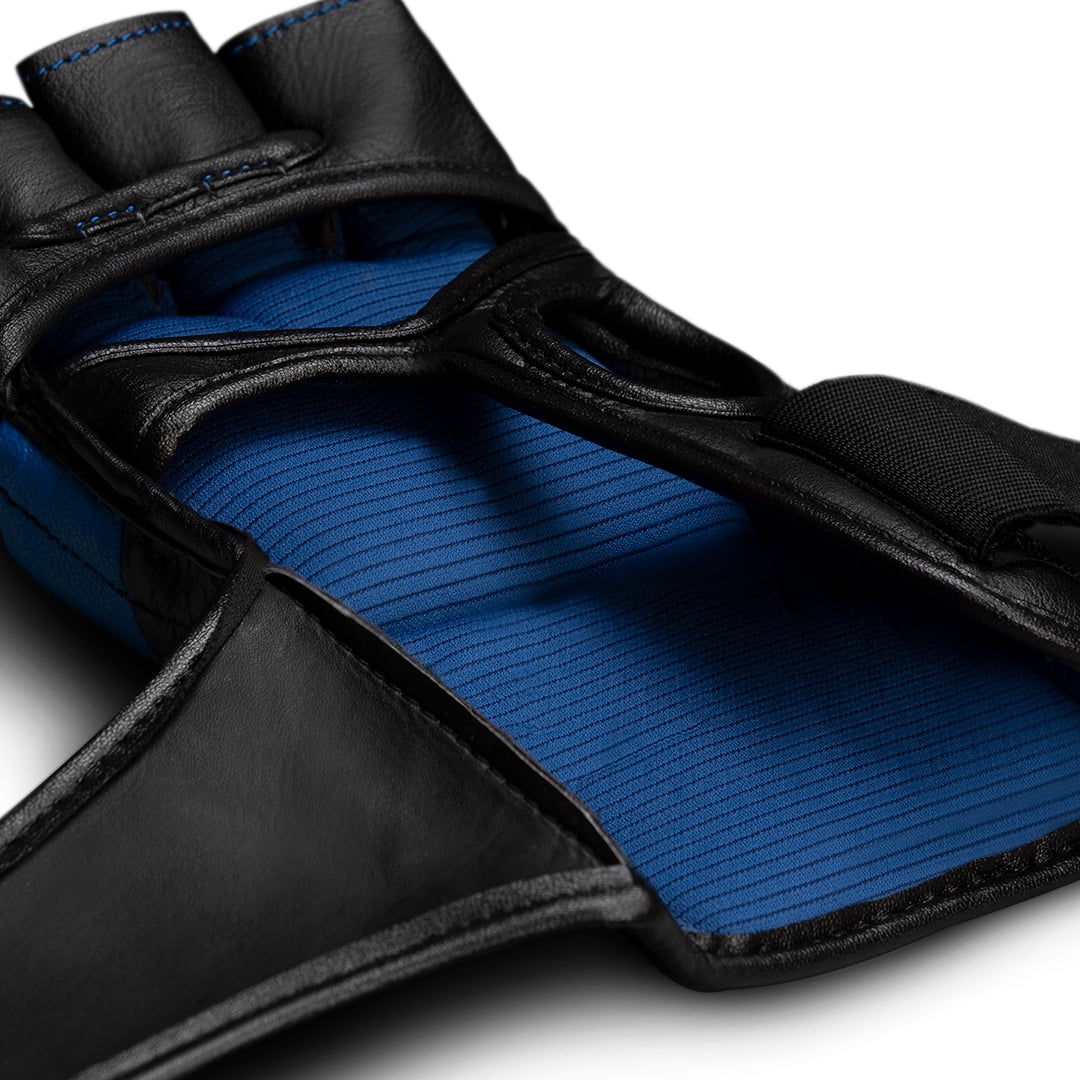 Hayabusa T3 4 oz. Dual-X Hook and Loop Vylar MMA Gloves - Large - Black/Blue